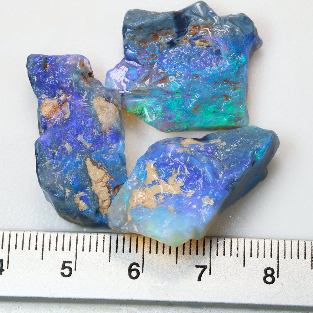 35.7 cts Rough Black Opal Parcel Lightning Ridge