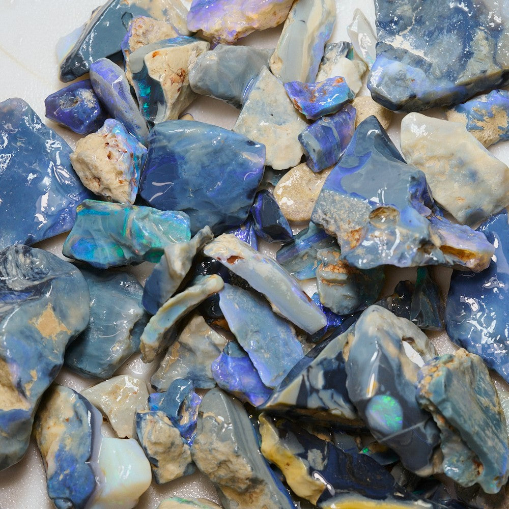 Rough Opal Parcel Lightning Ridge Potch and Colour