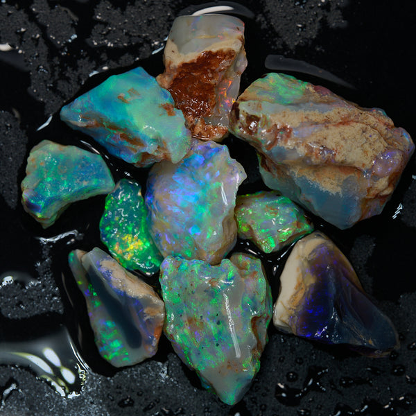 63.4 cts Lightning Ridge Rough Opal Parcel - Nobby - Absolute Opals & Gems