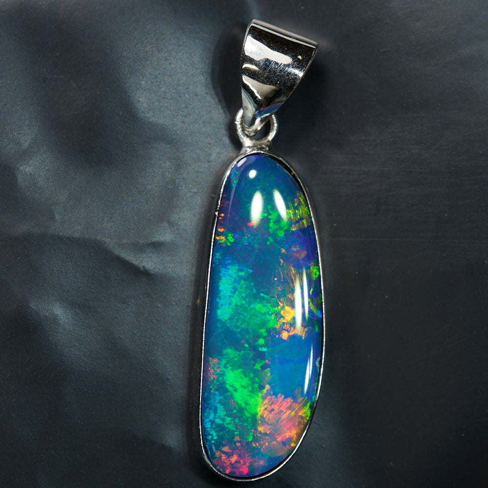 2.09 g Doublet Opal Pendant with Sterling Silver  : L 33.7 mm