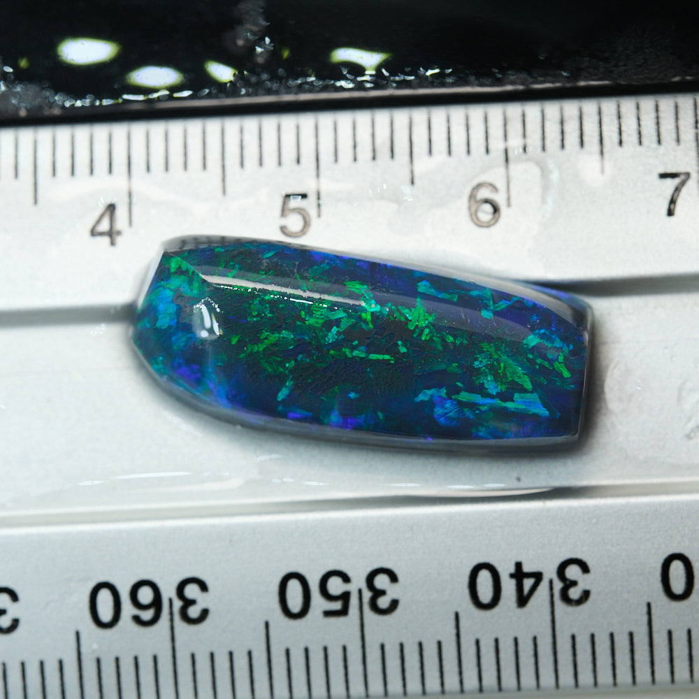 10.6 cts Rough Black Opal Lightning Ridge Rub