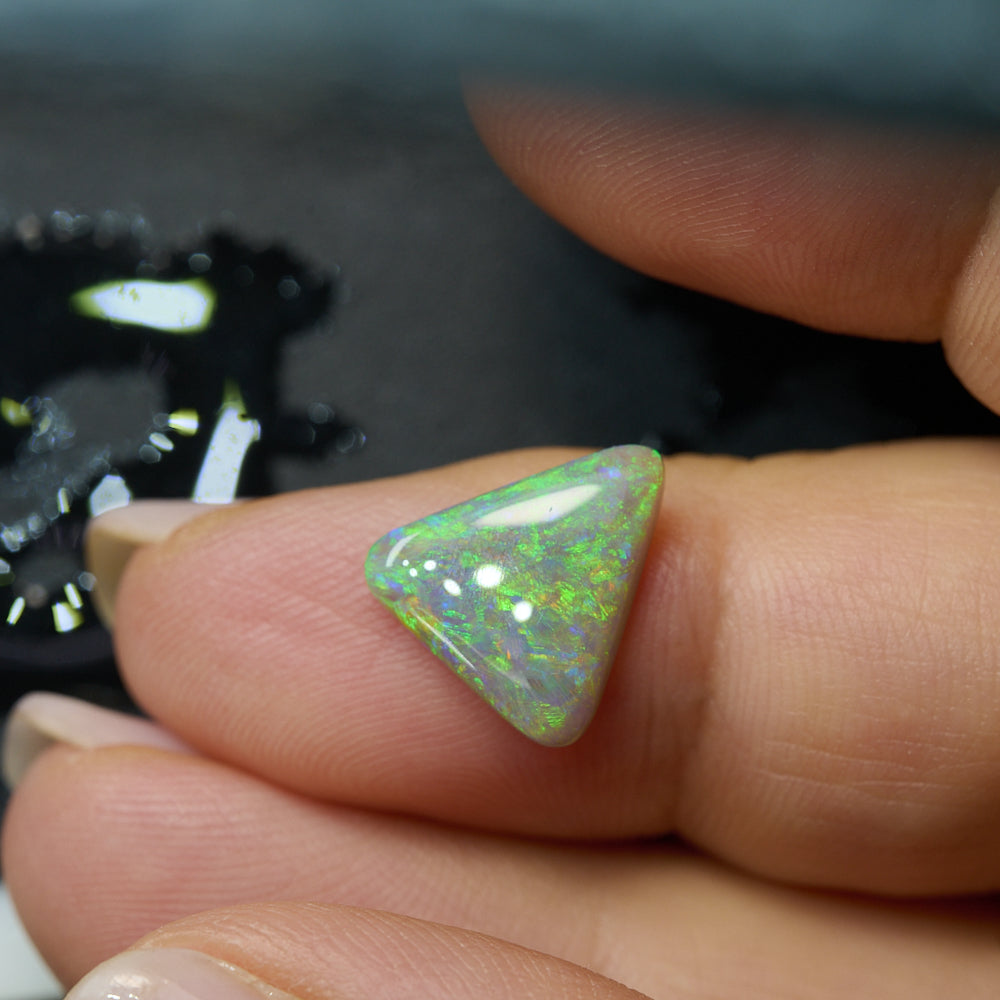 2.23 cts Dark Opal cut, not set (Lightning Ridge)