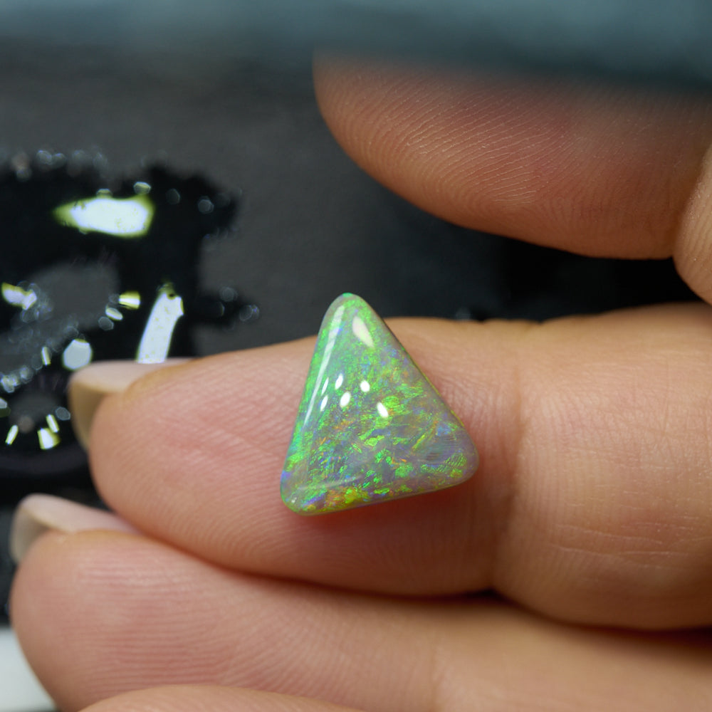 2.23 cts Dark Opal cut, not set (Lightning Ridge)