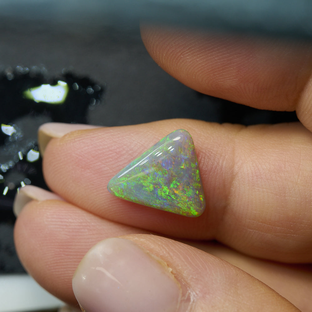 2.23 cts Dark Opal cut, not set (Lightning Ridge)