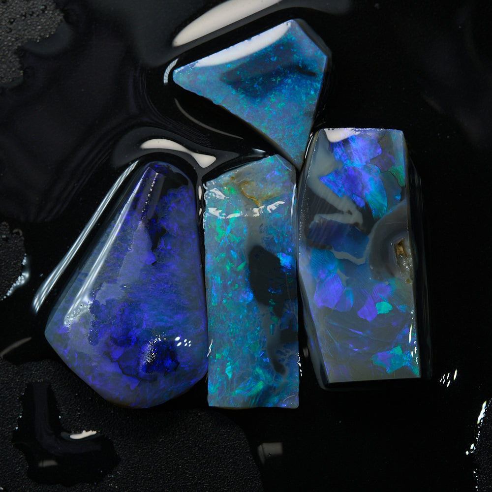 black rough opal