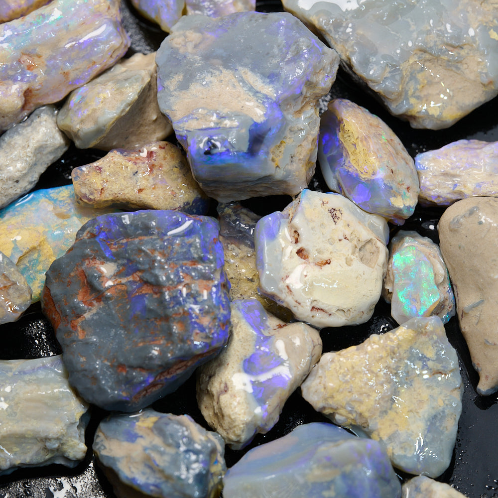 375 cts Rough Opal Parcel Lightning Ridge Potch and Colour