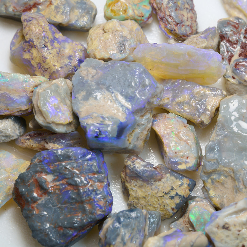 375 cts Rough Opal Parcel Lightning Ridge Potch and Colour