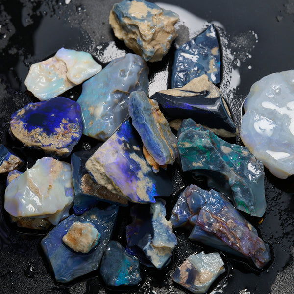 252.4 cts Rough Opal Parcel Lightning Ridge - Potch and Colour CMR ...