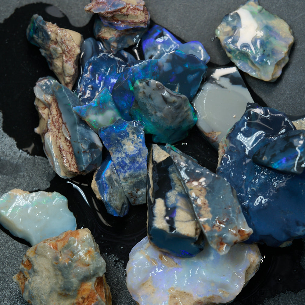 244.7 cts Rough Opal Parcel Lightning Ridge - Potch and Colour CMR