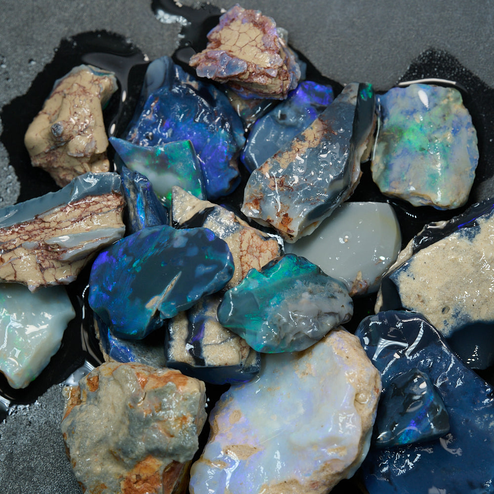 Rough Opal Parcel Lightning Ridge - Potch and Colour CMR