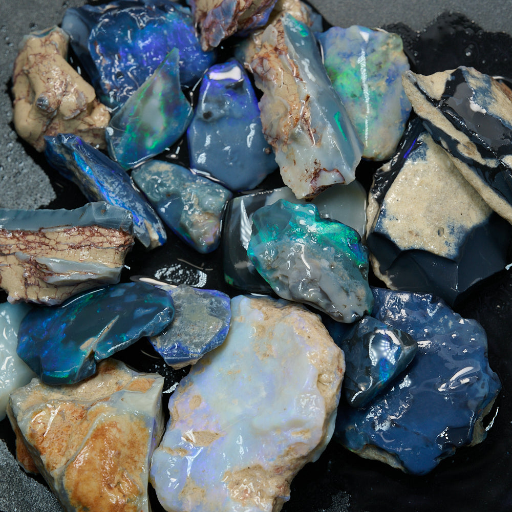 244.7 cts Rough Opal Parcel Lightning Ridge - Potch and Colour CMR