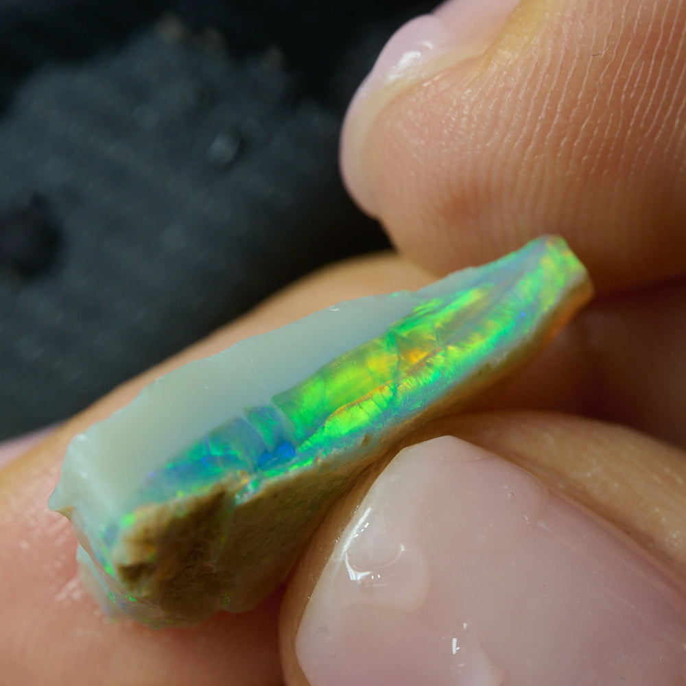 Australian Lightning Ridge Rough Black Opal Rub for Cutting