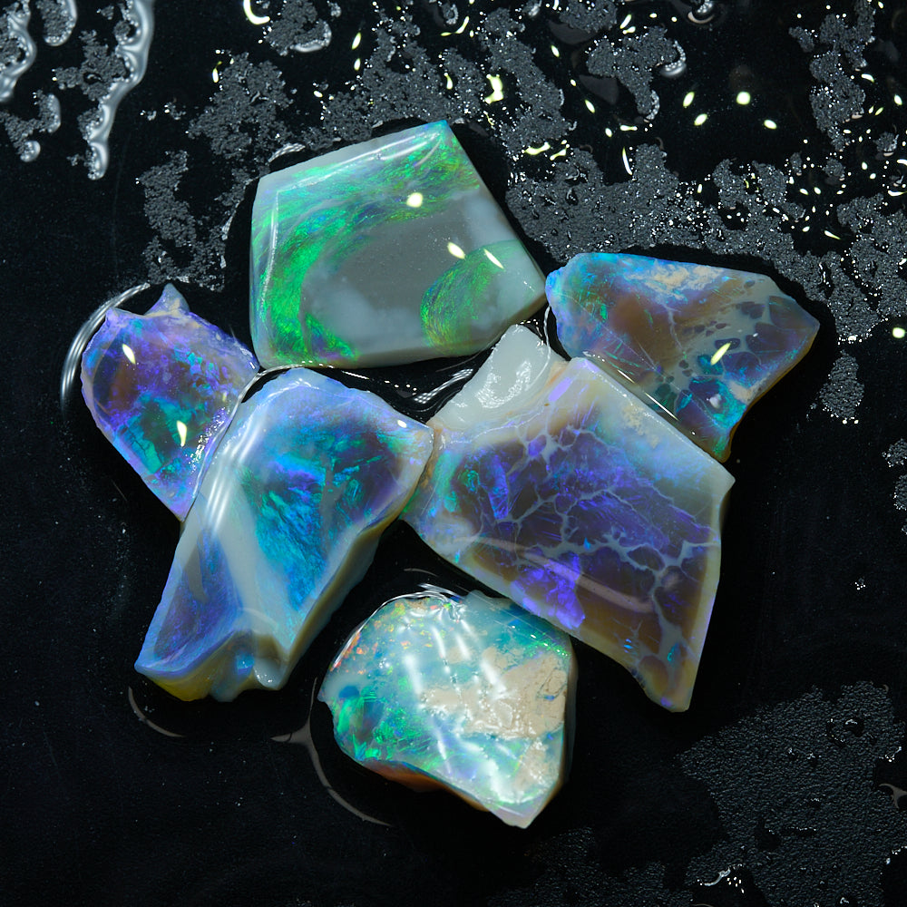 Rough Opal Parcel Lightning Ridge Rubs -offcuts