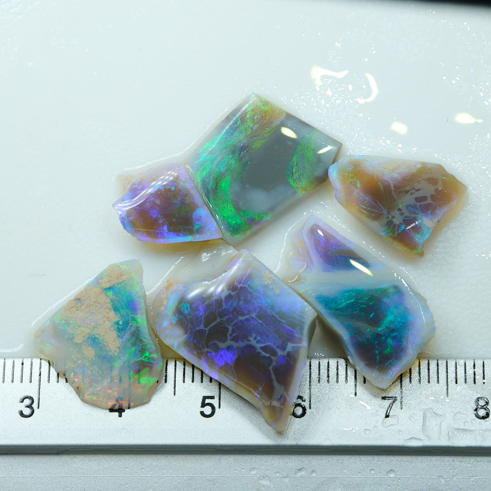 26.4 cts Rough Opal Parcel Lightning Ridge Rubs -offcuts