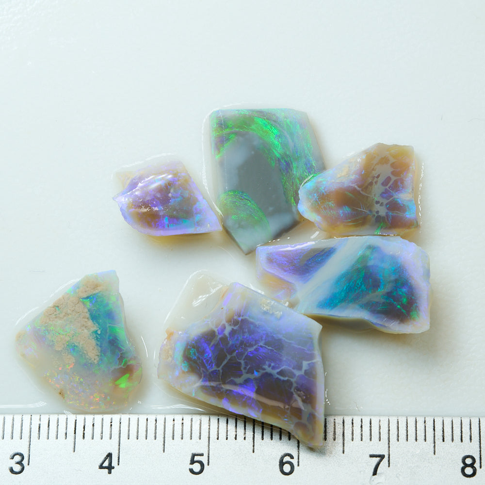26.4 cts Rough Opal Parcel Lightning Ridge Rubs -offcuts