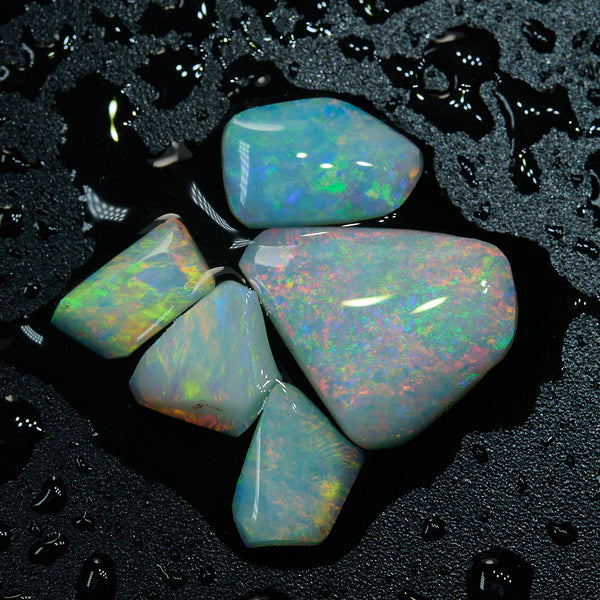 7.75 cts Rough Opal Parcel Lightning Ridge Rubs - Absolute Opals & Gems