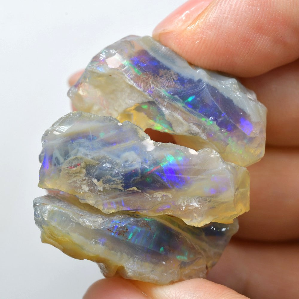 94 cts Rough Opal Parcel Lightning Ridge - Jelly Opal