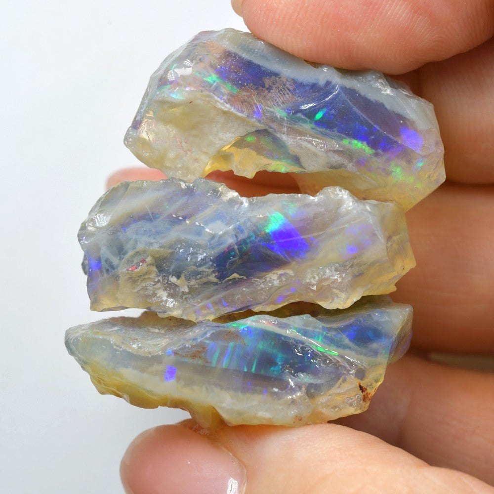 94 cts Rough Opal Parcel Lightning Ridge - Jelly Opal