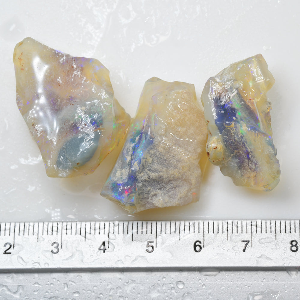 94 cts Rough Opal Parcel Lightning Ridge - Jelly Opal