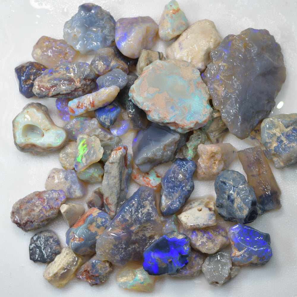 500 cts Rough Opal Parcel Lightning Ridge -Potch and Colour -Nobby