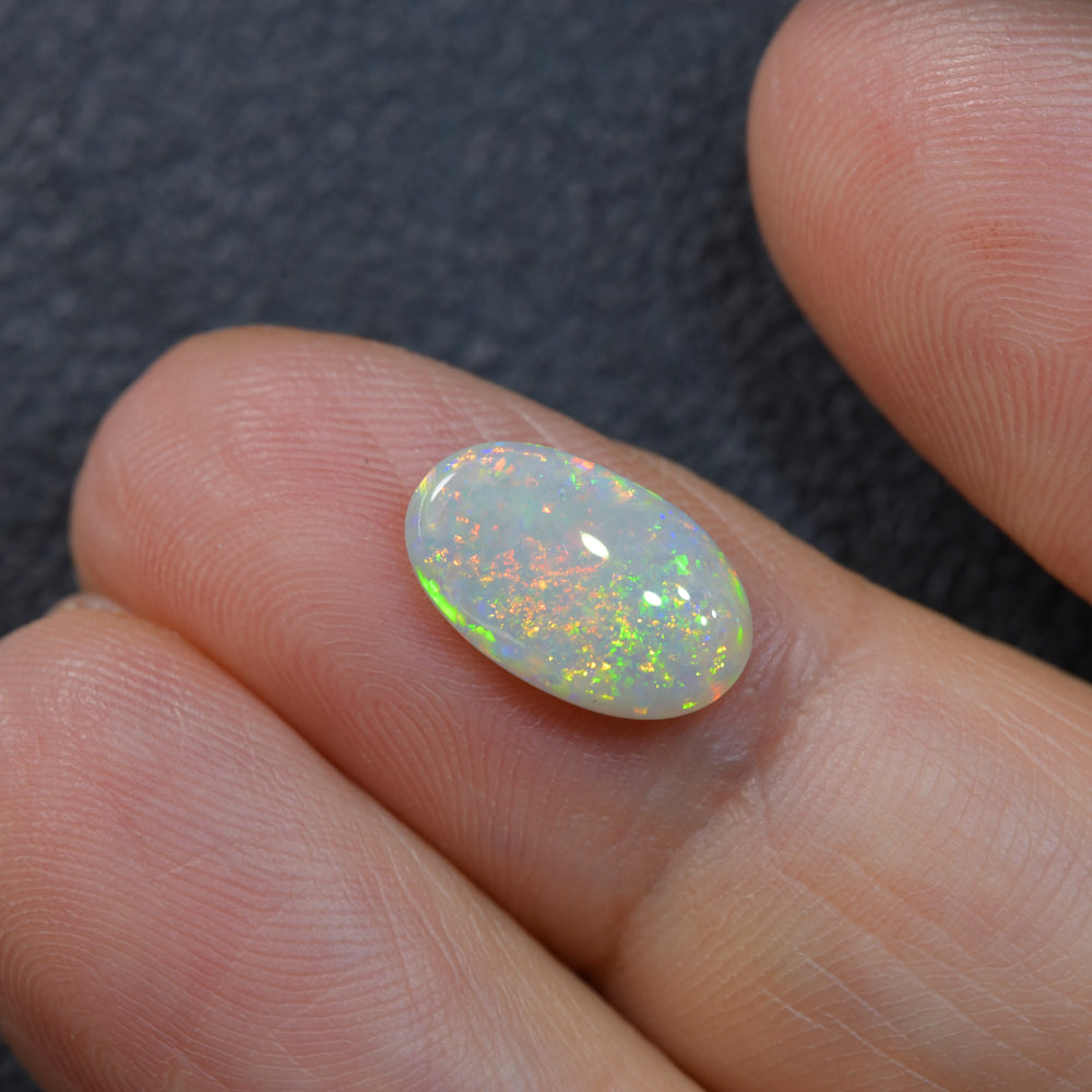 1.58 cts Light Solid Opal Stone Lightning Ridge