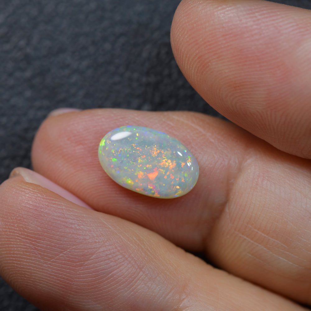 1.58 cts Light Solid Opal Stone Lightning Ridge