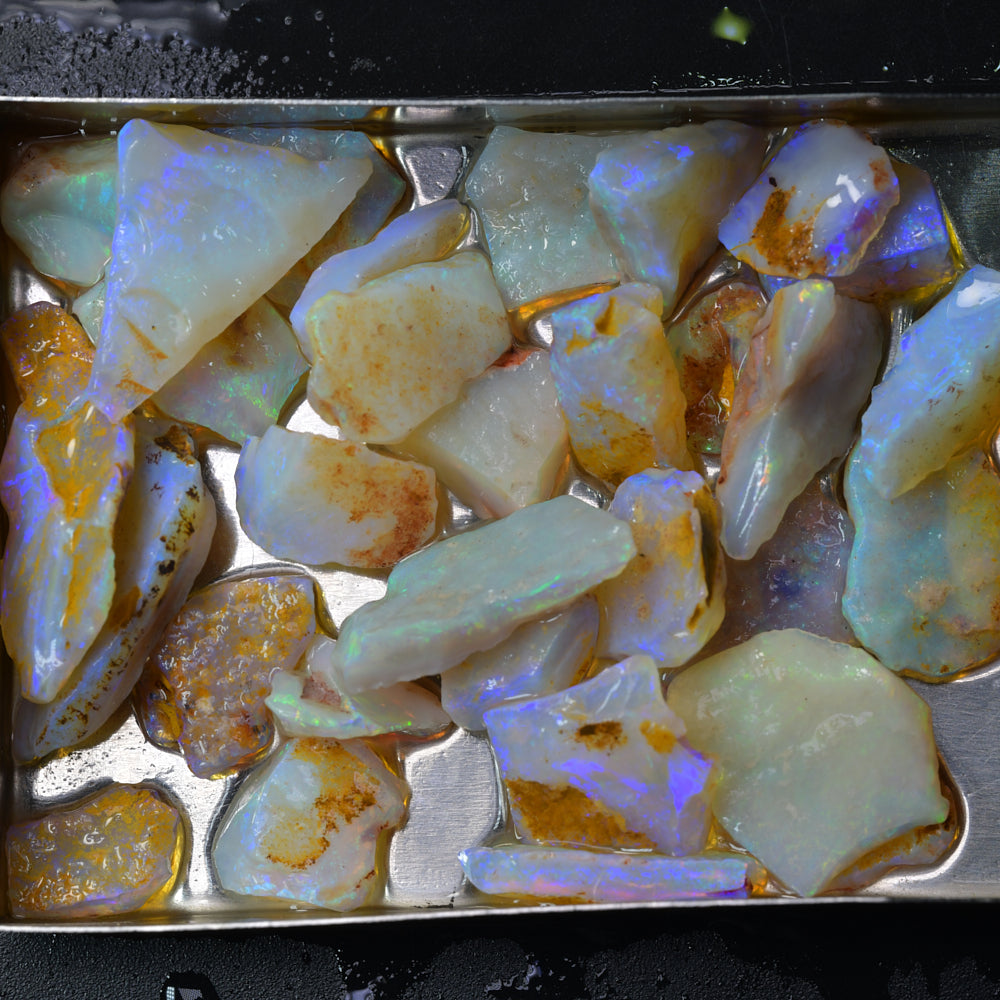 South Australian rough seam opal parcel featuring natural opal rough from an opal seam, suitable for cutting, polishing, lapidary work, and collecting