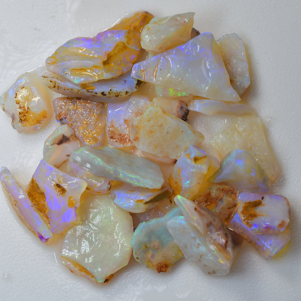 South Australian seam opal parcel with natural rough opal