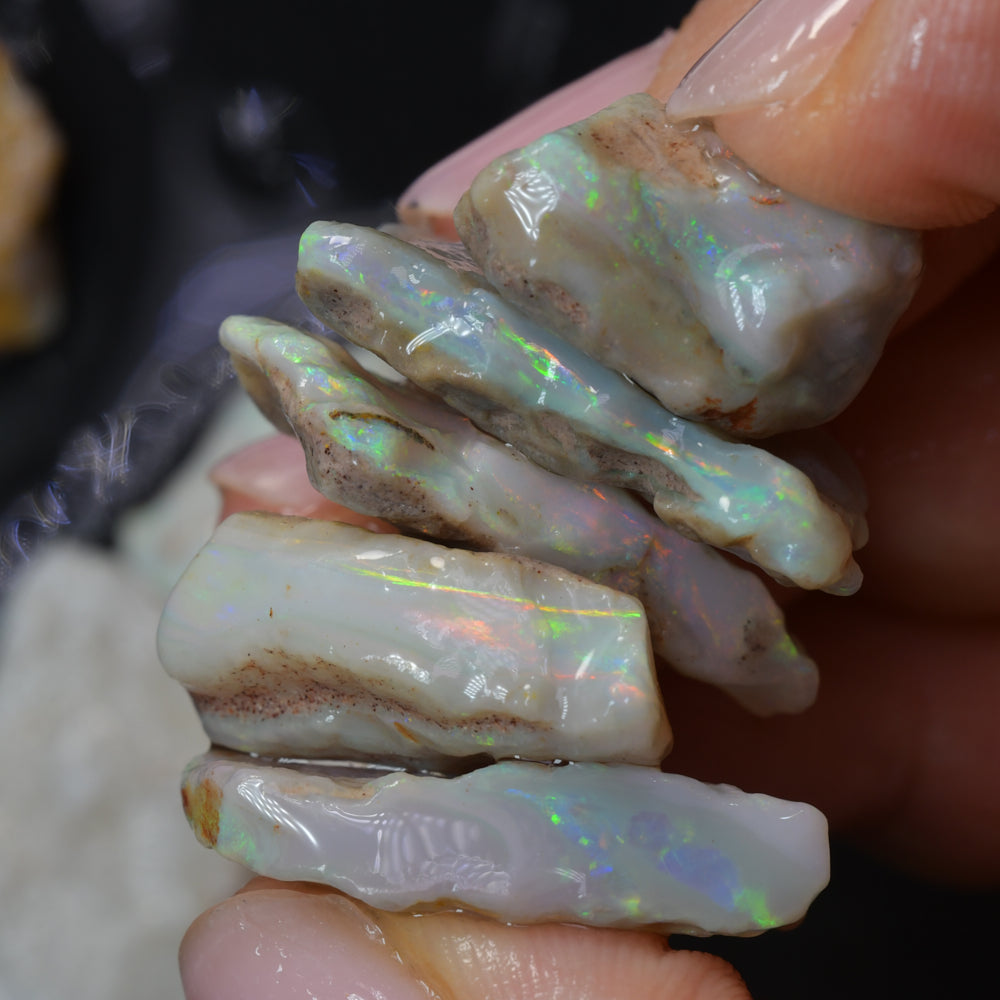 South Australian rough opal parcel featuring natural Australian opal rough, suitable for cutting, polishing, lapidary work, jewelry making, and collecting
