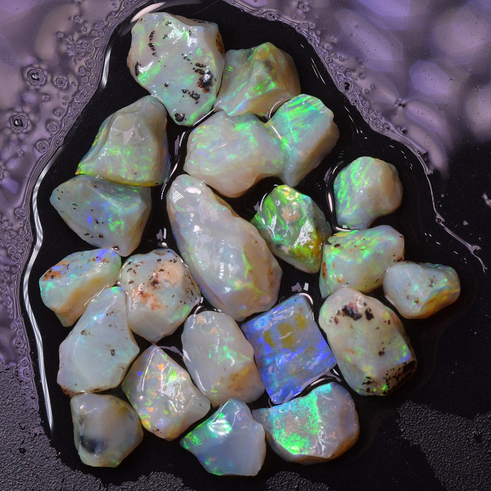 South Australian opal chips and small stones for inlay and mosaic work