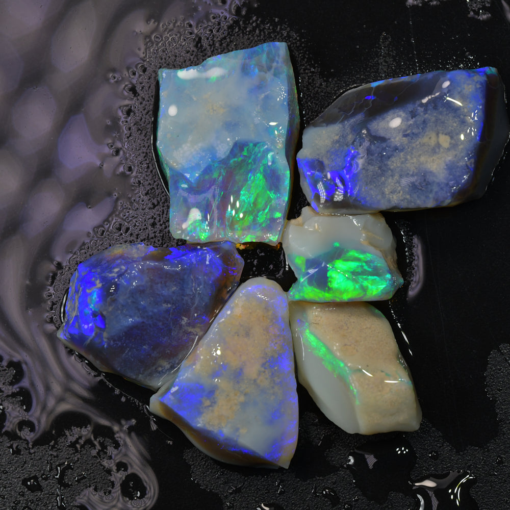 33.2 cts Rough Black Opal Parcel Lightning Ridge