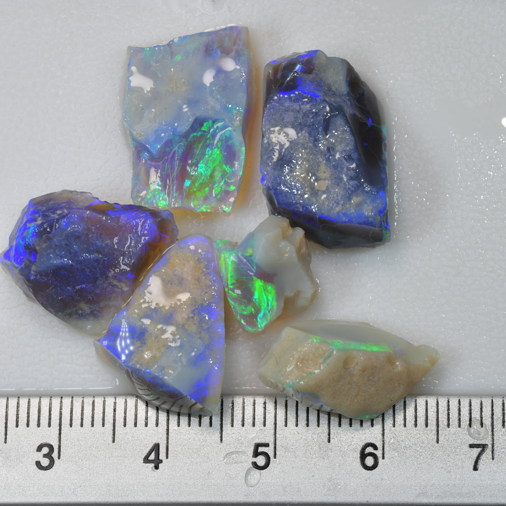 33.2 cts Rough Black Opal Parcel Lightning Ridge