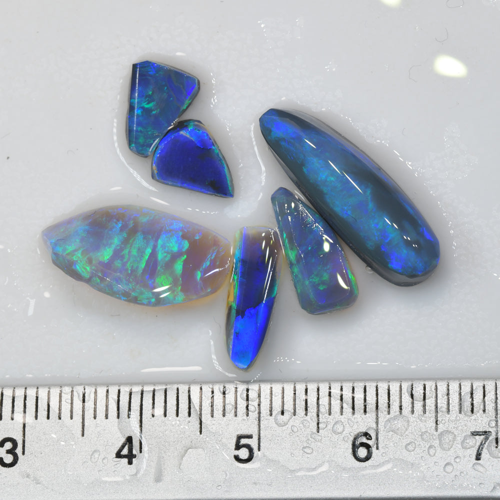 11.2 cts Rough Black Opal Parcel Lightning Ridge Rubs