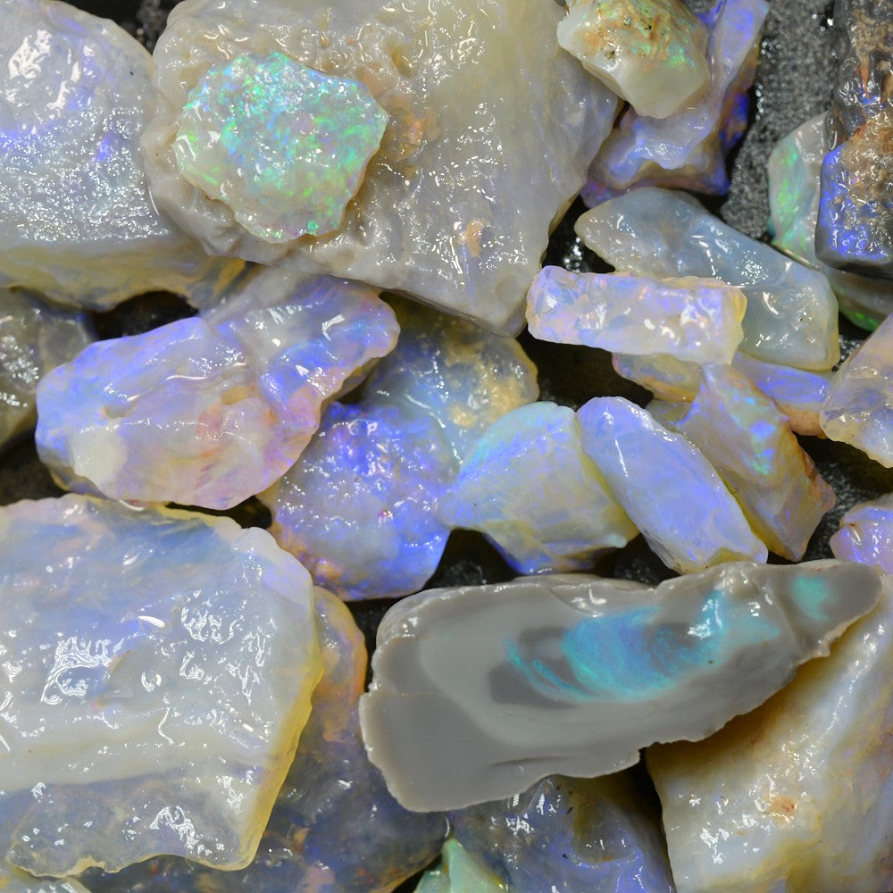 Rough Opal Parcel Lightning Ridge Potch and Colour