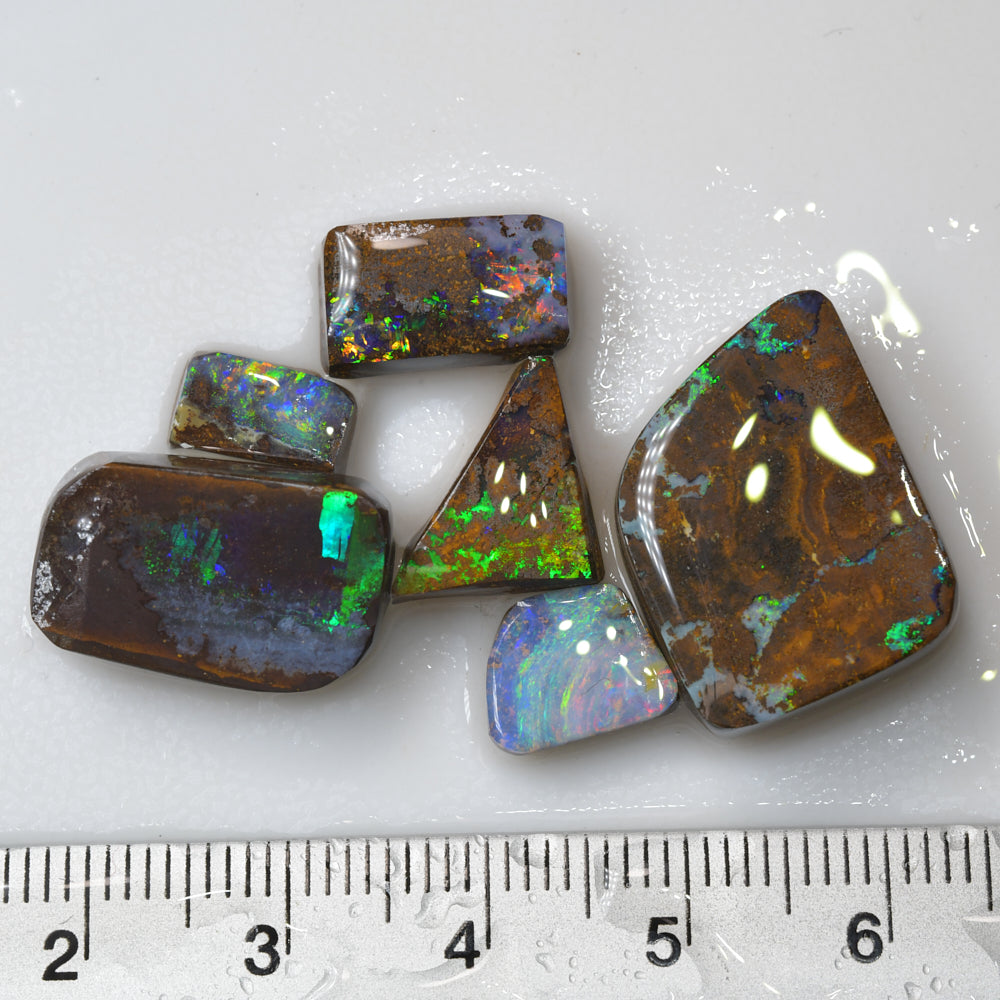 49 cts Boulder Opal Rough Parcel Rubs