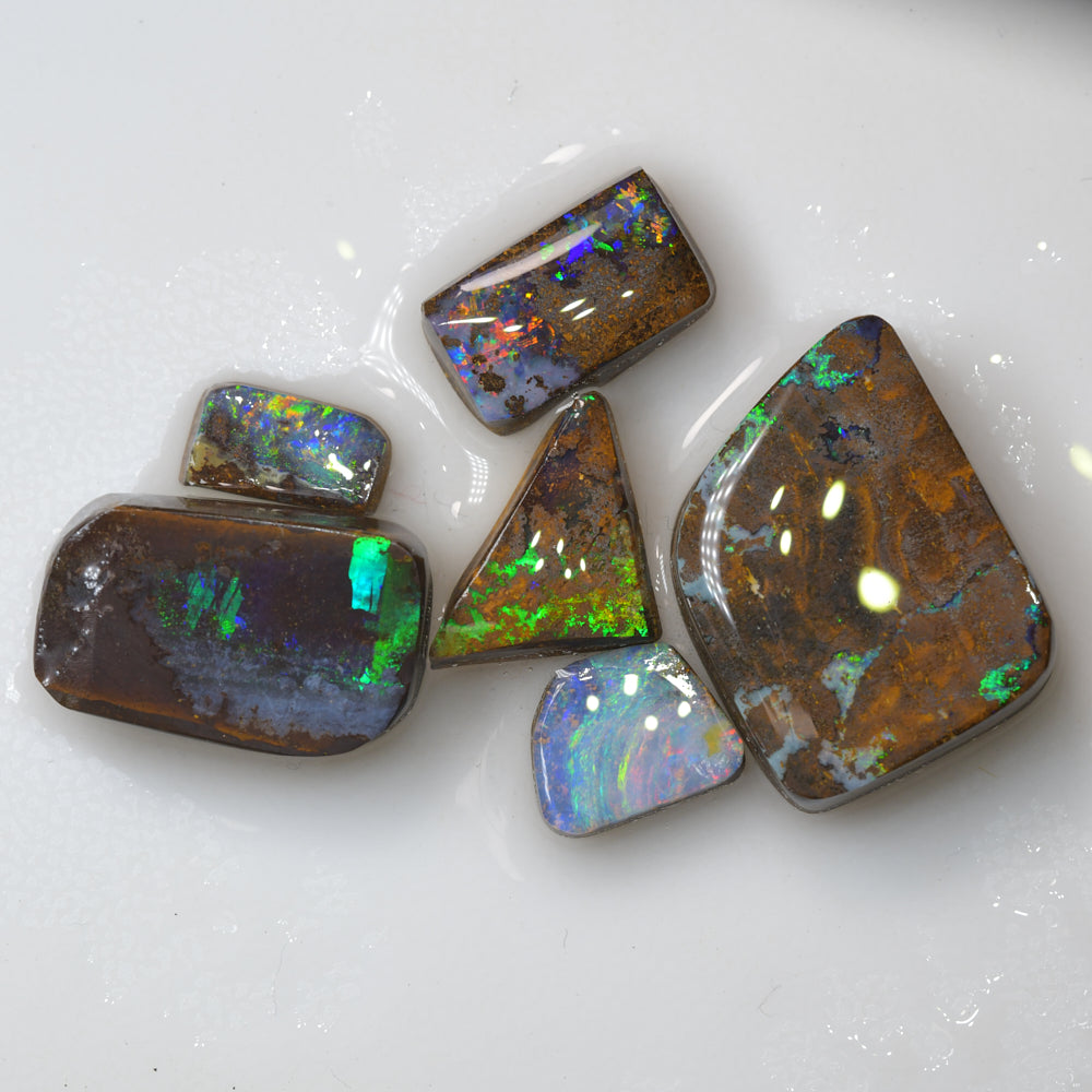 49 cts Boulder Opal Rough Parcel Rubs