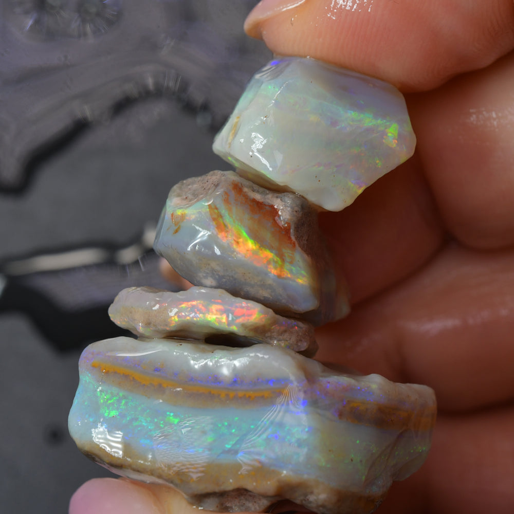 Natural Australian rough opal parcel from South Australia featuring genuine opal rough, ideal for cutting, polishing, lapidary work, jewelry making, and gemstone collecting