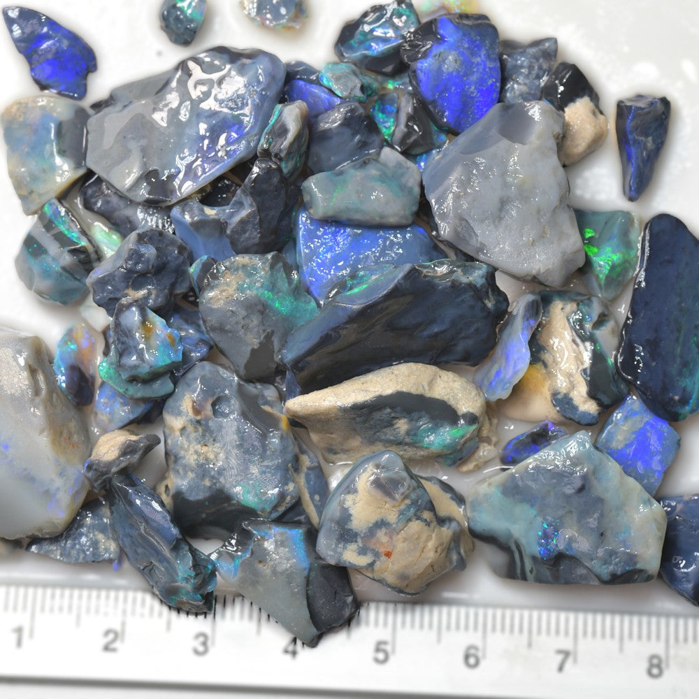 235 cts Rough Black Opal Parcel Lightning Ridge - Potch and Colour CMR