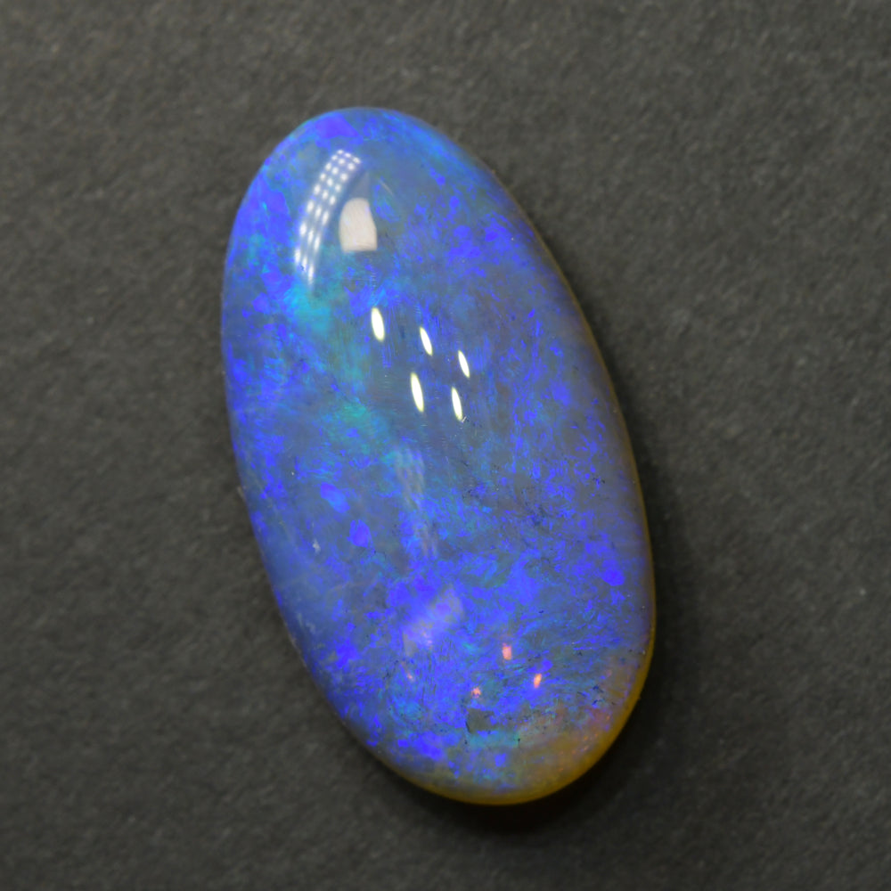 9.31 cts Dark Opal cut, not set (Lightning Ridge)