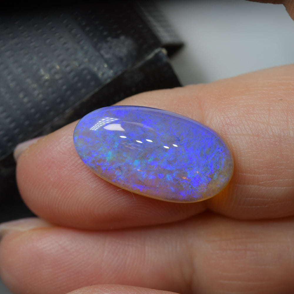 9.31 cts Dark Opal cut, not set (Lightning Ridge)