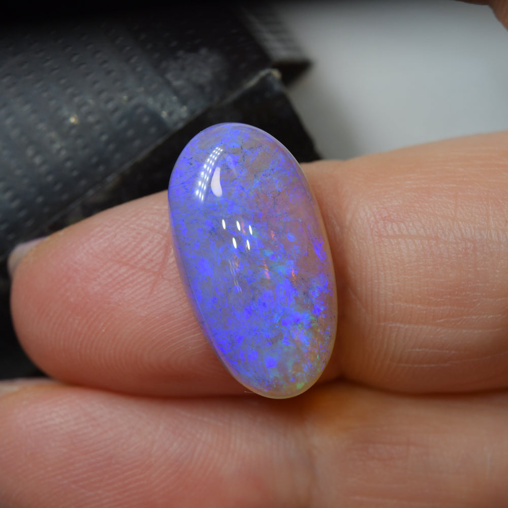 9.31 cts Dark Opal cut, not set (Lightning Ridge)