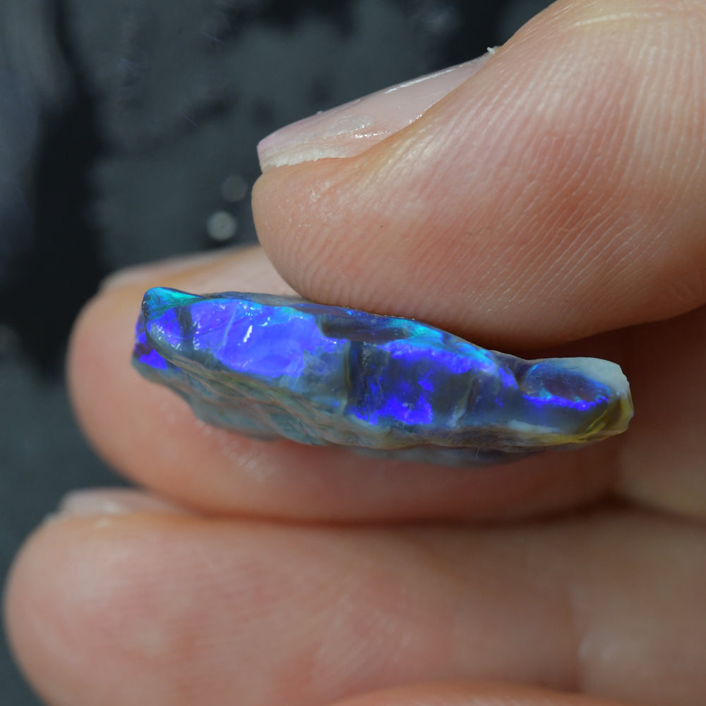 12.0 cts Rough Black Opal Lightning Ridge
