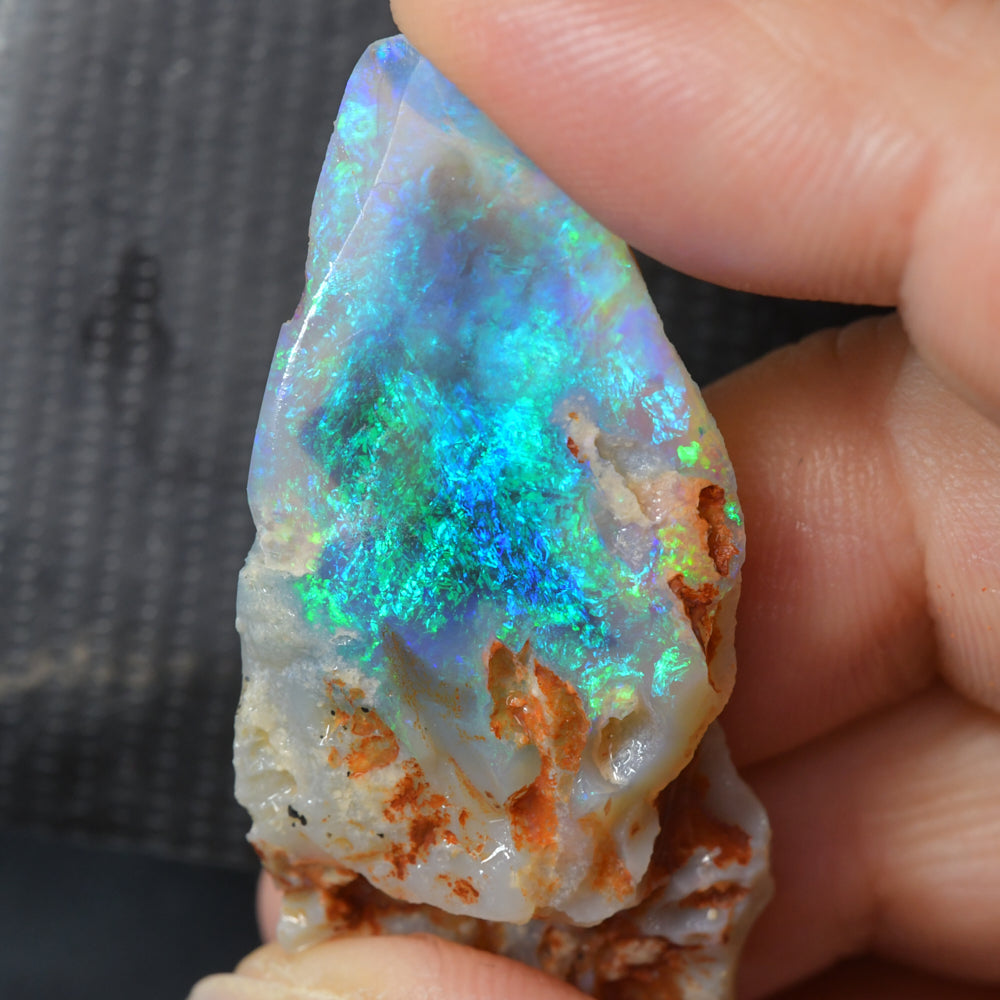 38.5 cts Lightning Ridge Rough Black Opal Rub | Natural Australian Gem Opal