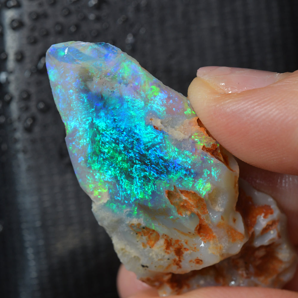 38.5 cts Lightning Ridge Rough Black Opal Rub | Natural Australian Gem Opal