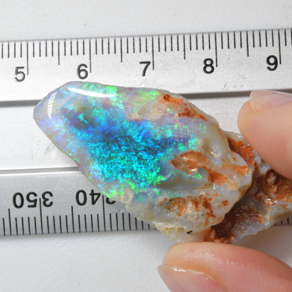 38.5 cts Lightning Ridge Rough Black Opal Rub | Natural Australian Gem Opal