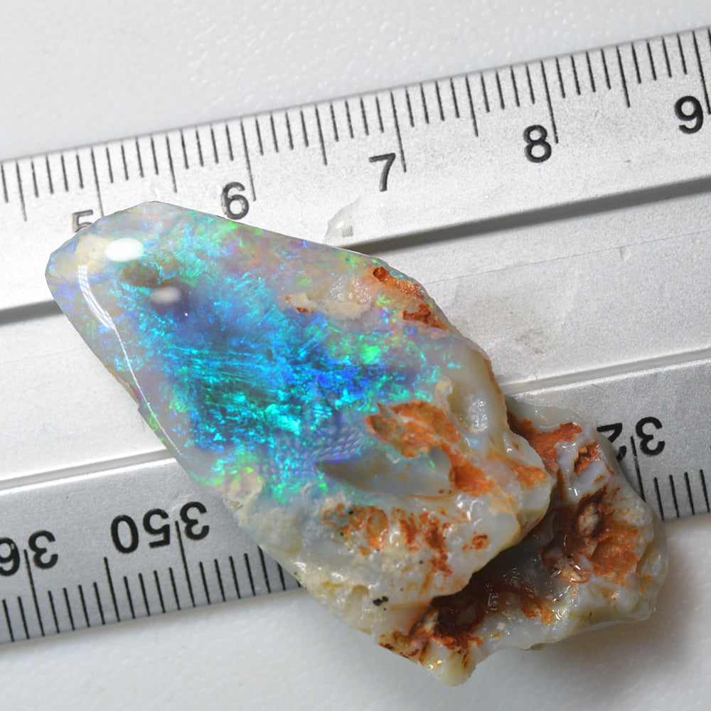 38.5 cts Lightning Ridge Rough Black Opal Rub | Natural Australian Gem Opal