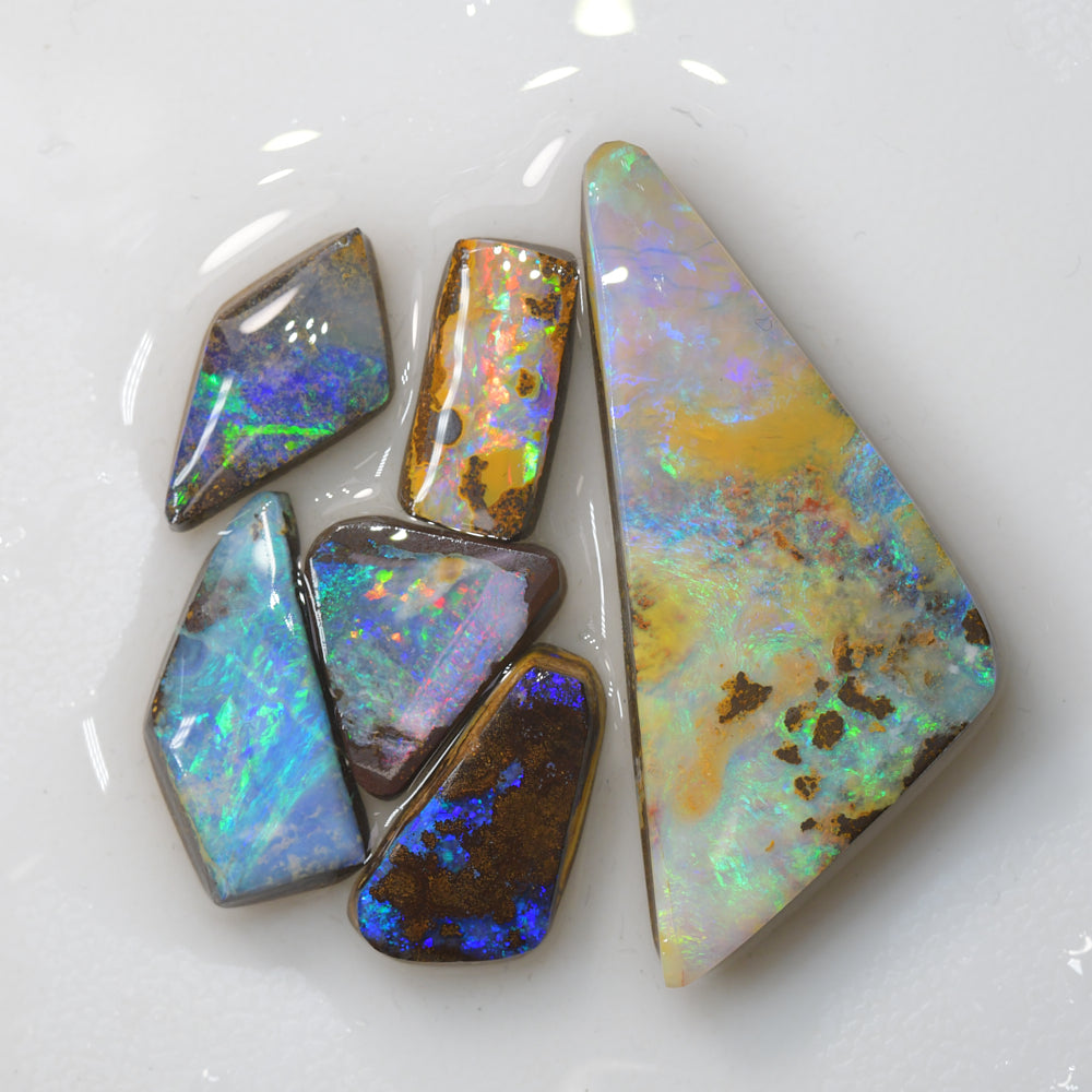 47.6 cts Boulder Opal Rough Parcel Rubs