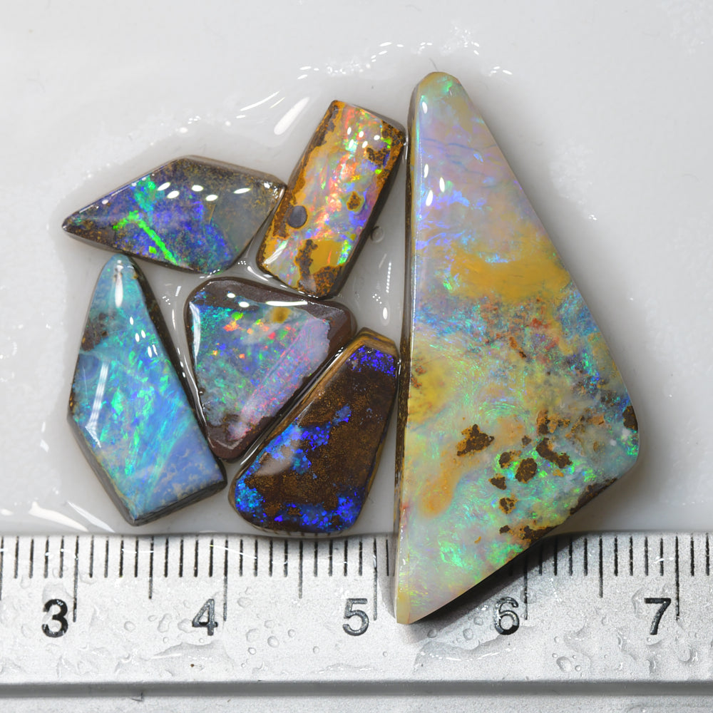 47.6 cts Boulder Opal Rough Parcel Rubs