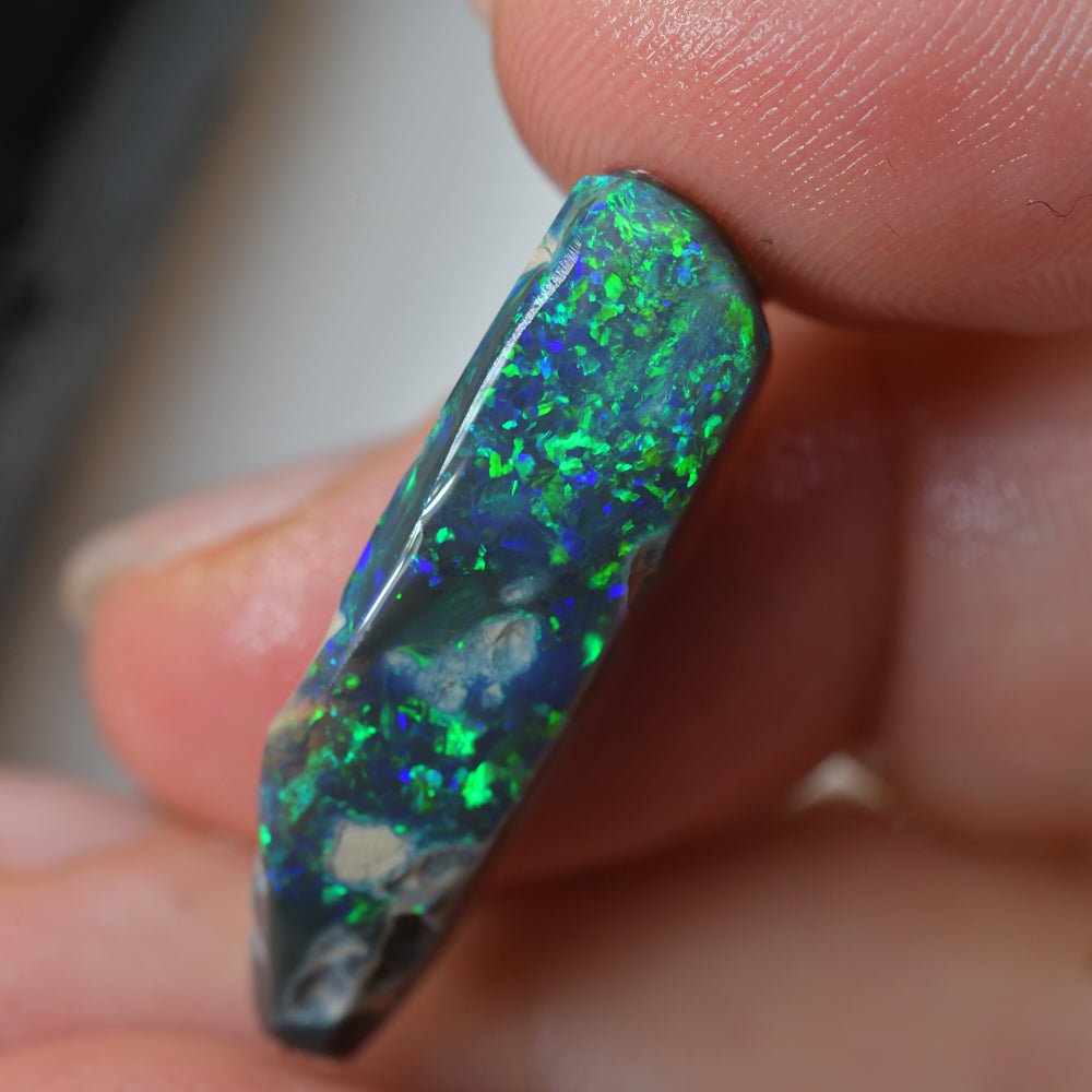 14.38 cts Rough Black Opal Lightning Ridge