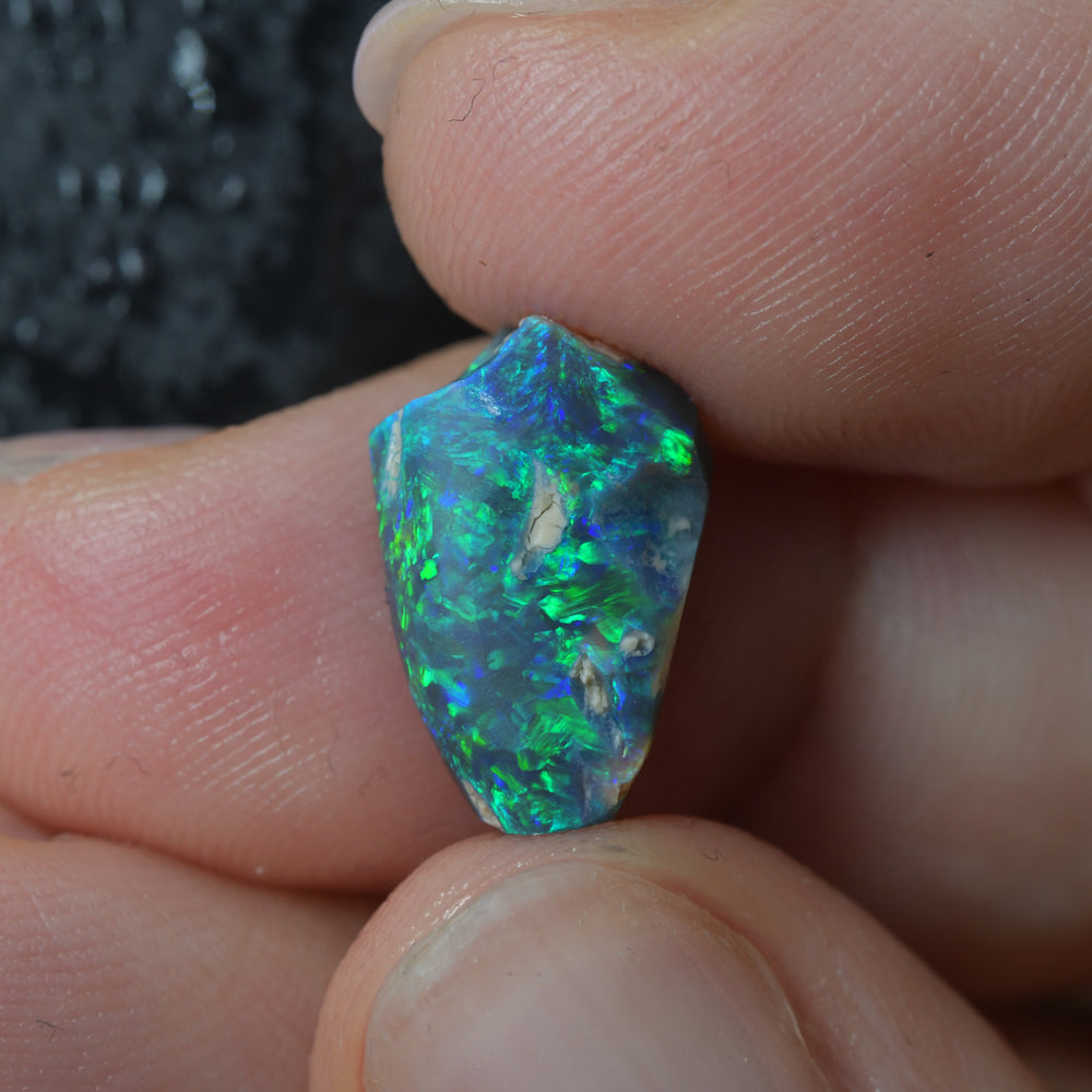 4.23 cts Rough Black Opal Lightning Ridge